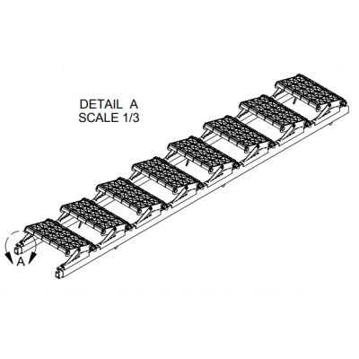 Tuff Built Adjustable 8 step Narrow Stair Section 15007