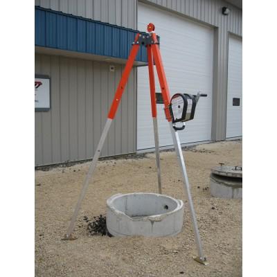 Tuff Built Products PRO-2, 7' Tripod; 3 stage collapsible legs; leg chains; 1 pulley. Maximum Height 89", Collapsed Height 48", Weight 36.5 lbs.  SKU# 30012