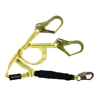 FallTech SPECIALTY Weldtech \ Soft Pack Y-leg for 100% Tie-off; with 1 Snap Hook and 2 Rebar Hooks; Kevlar and Nomex Web. Jacket. SKU# 8242Y3