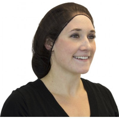 Radnor 18" Brown Disposable Polyester Honeycomb Hairnet
