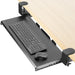 VIVO Black Clamp-on Keyboard Tray MOUNT-KB05E