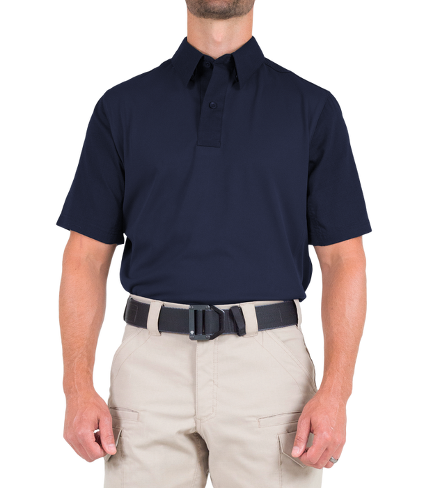 First Tactical - Men's V2 Pro Performance Short Sleeve Polo-Midnight Navy