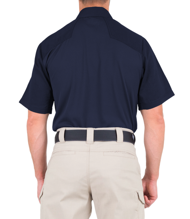 First Tactical - Men's V2 Pro Performance Short Sleeve Polo-Midnight Navy