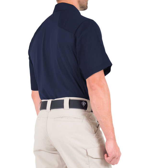 First Tactical - Men's V2 Pro Performance Short Sleeve Polo-Midnight Navy