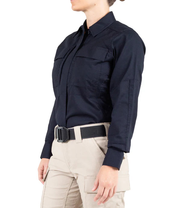 First Tactical-Women's V2 BDU Long Sleeve Shirt Midnight Navy