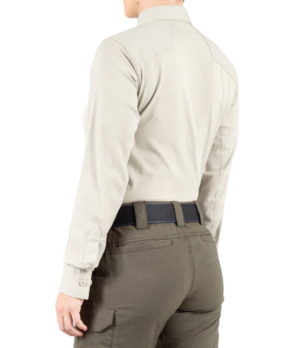 First Tactical Women's V2 Pro Performance Shirt Long Sleeve-Silver/Tan