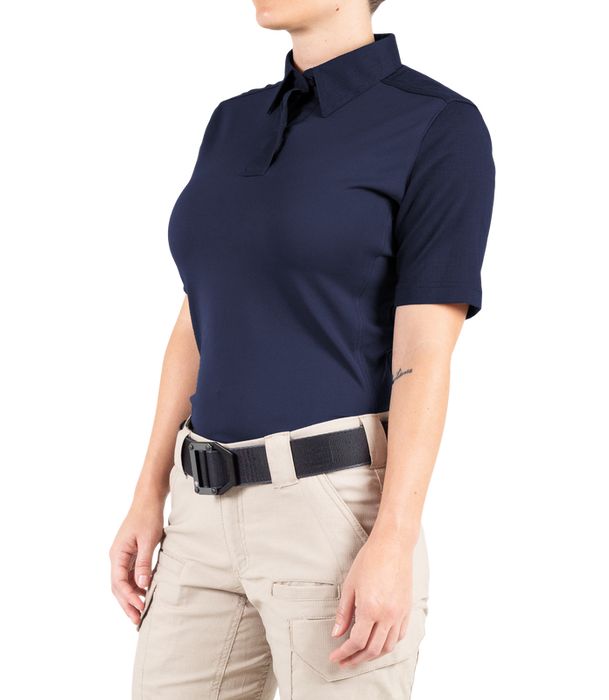 First Tactical- Women's V2 Pro Performance Short Sleeve Polo- Midnight Navy