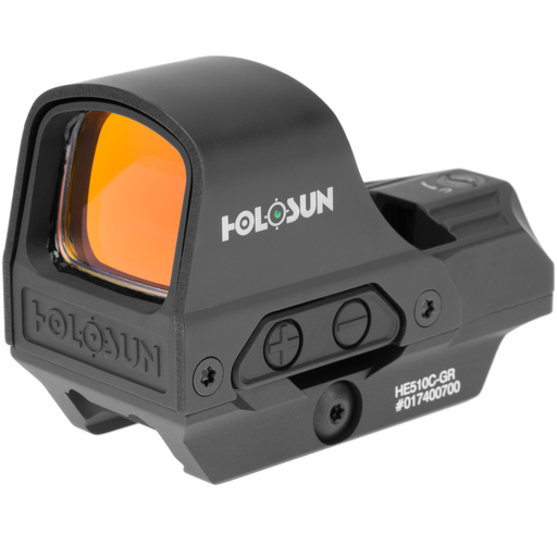 HOLOSUN HE510C-GR LEM - Open Rifle Sight 510 Series Open Reflex, QD Mount, Titanium Hood