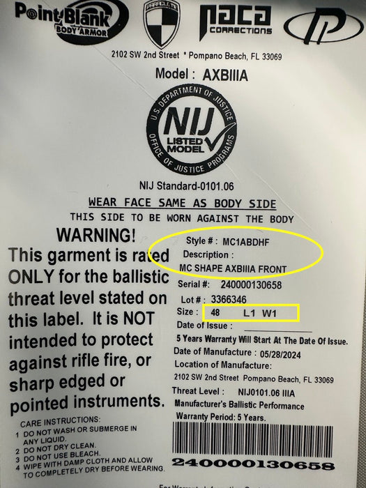 MALE Tan MOLLE CHP Outer Carrier BUNDLE