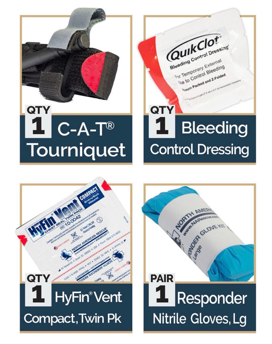 EDC Ankle Trauma Kit - Advanced with Bleeding Control Dressing