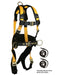 FallTech Journeyman FLEX Steel Harness 7035QC