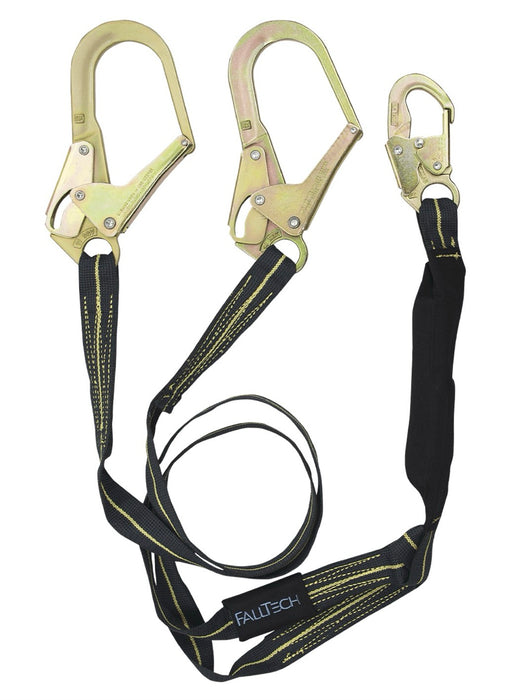 FallTech SPECIALTY Weldtech \ Soft Pack Y-leg for 100% Tie-off; with 1 Snap Hook and 2 Rebar Hooks; Kevlar and Nomex Web. Jacket. SKU# 8242Y3