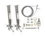 FallTech SteelGrip Cable HLL System Temporary Cable HLL System with Stanchions for 4" to 12" I-Beams SKU# 60310012