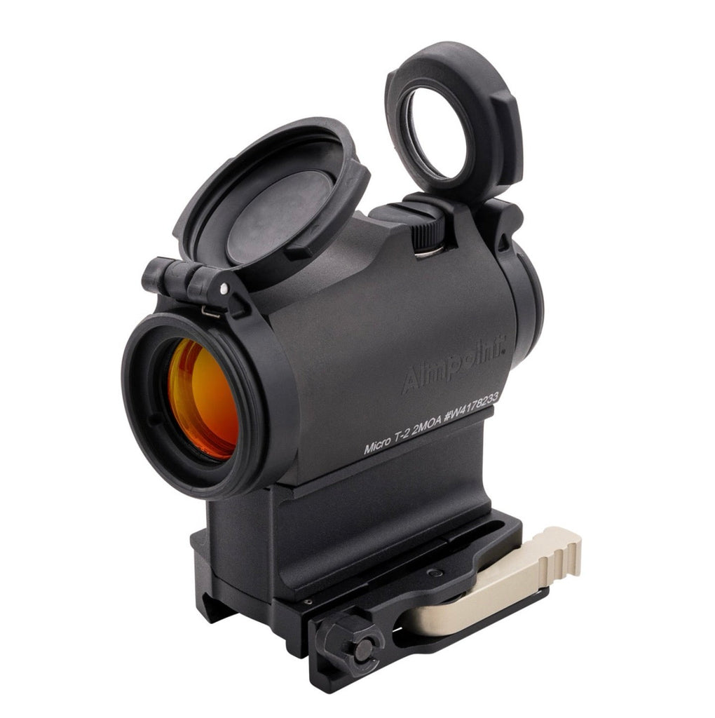 実物 Aimpoint Micro T-2 2MOA 国内代理店流通商品 中古品 Micro T-2 (2 MOA, AR15-ready, LRP mount/39mm spacer) — Black Box