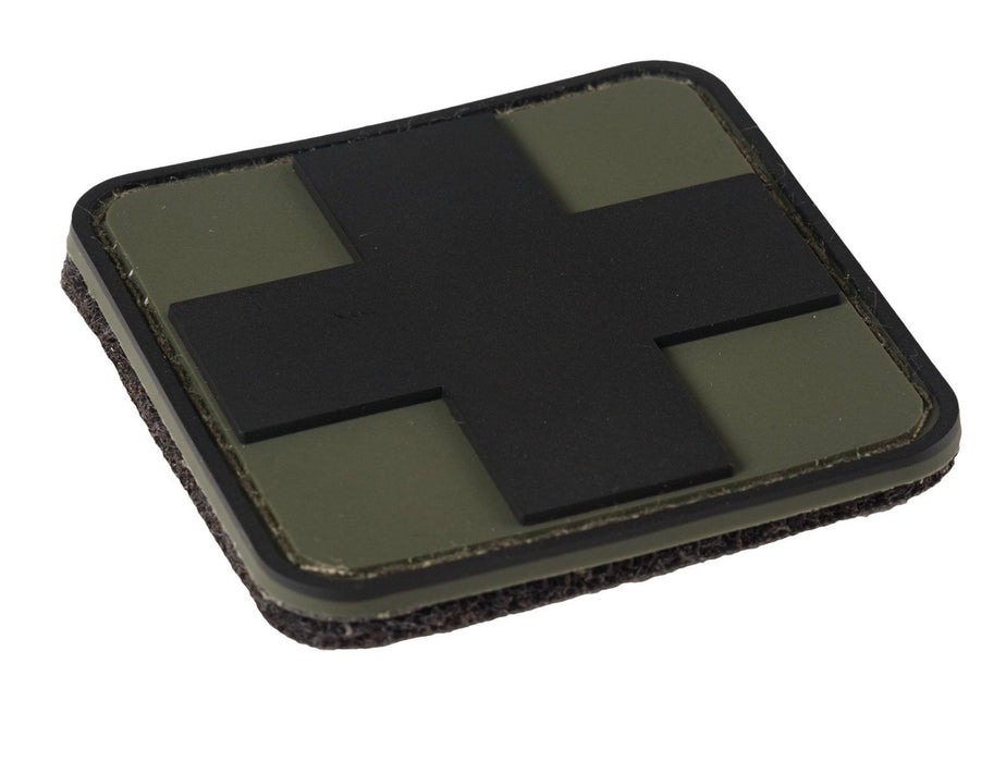 PVC Medic Cross Patch 2 in. x 2 in. - BLK/ODG