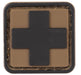 PVC Medic Cross Patch 1 in. x 1 in. - BLK/COY