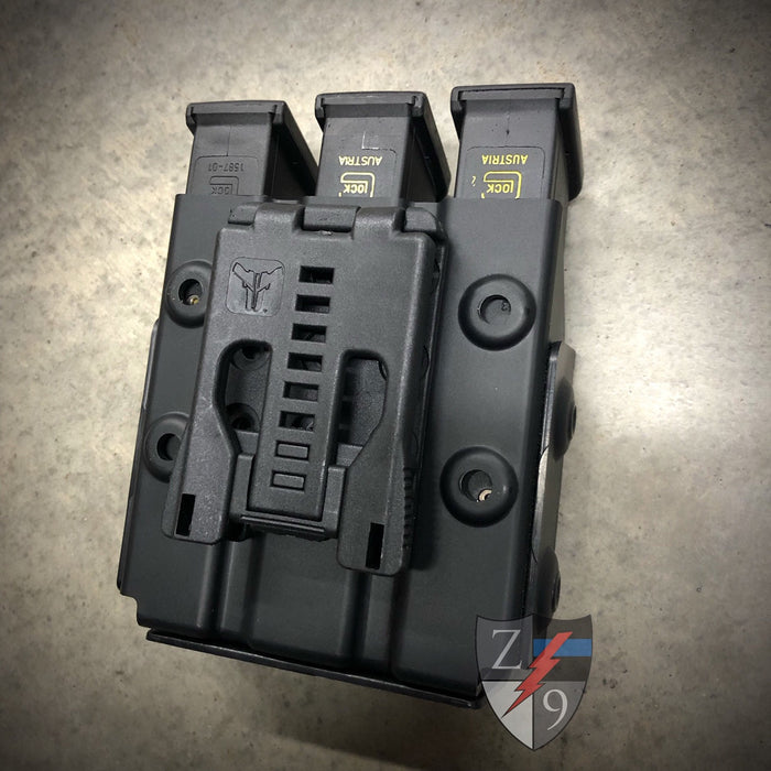 Box Mag Pouch Duty Style Triple Mag Pouch - 9/40 — Black Box Safety