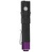 USB RECHARGEABLE UV FLASHLIGHT - BLACK