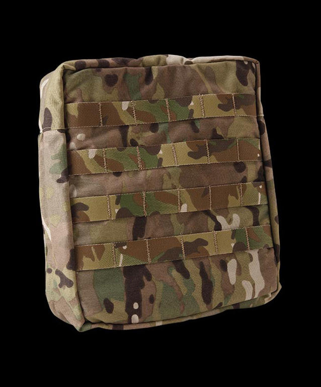 Zipper Bottom Large Gas Mask Pouch Tuck Strap W/ Molle — Black Box Safety