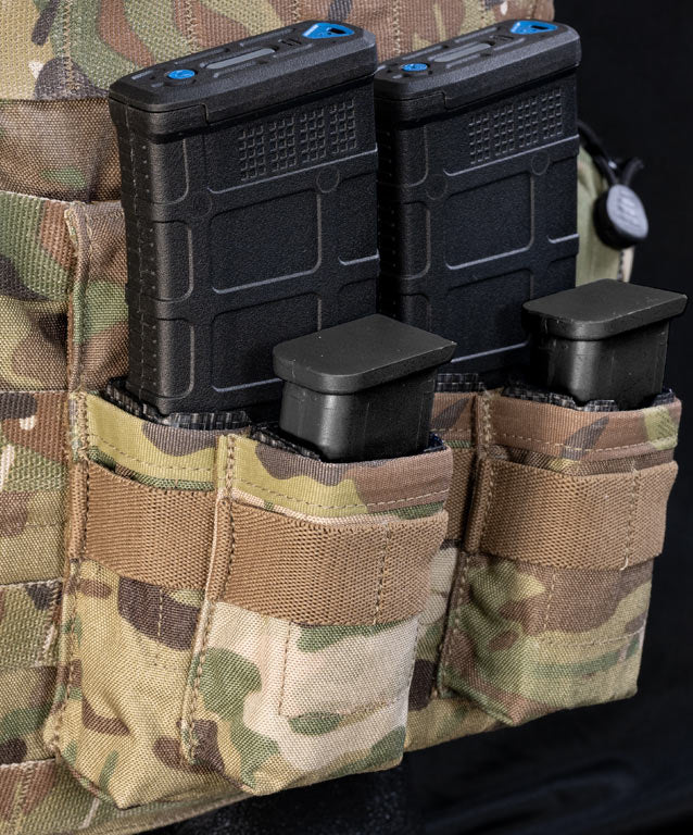 Double AR And Pistol Mag Pouch - Green