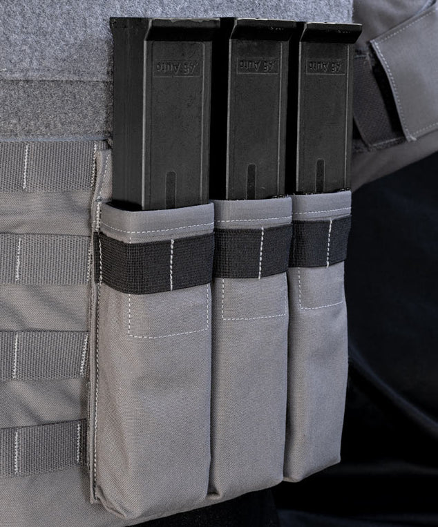 M.R.S. Triple Sub Gun .45 Caliber Mag Pouch (No Flap) — Black Box Safety