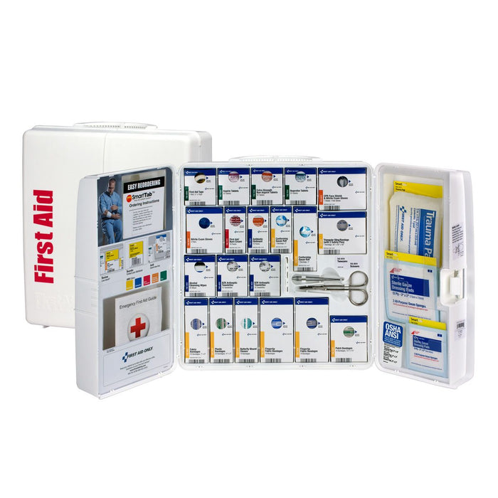 First Aid Only 1000-FAE-0103 Lg Plastic Smart Compliance Cabinet w/ Meds First Aid Only