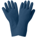 FrogWear Blue Unlined 17-Mil Rubber Latex Unsupported Gloves with Diamond Pattern Grip 150 Global Glove