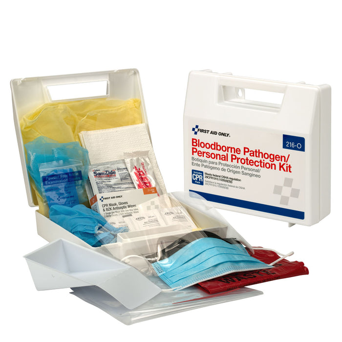 First Aid Only BBP Spill Clean Up Kit with CPR Pack 216-O First Aid Only