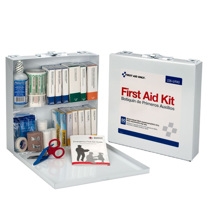 First Aid Only 50 Person First Aid Kit (Metal Case) 226-U/FAO First Aid Only