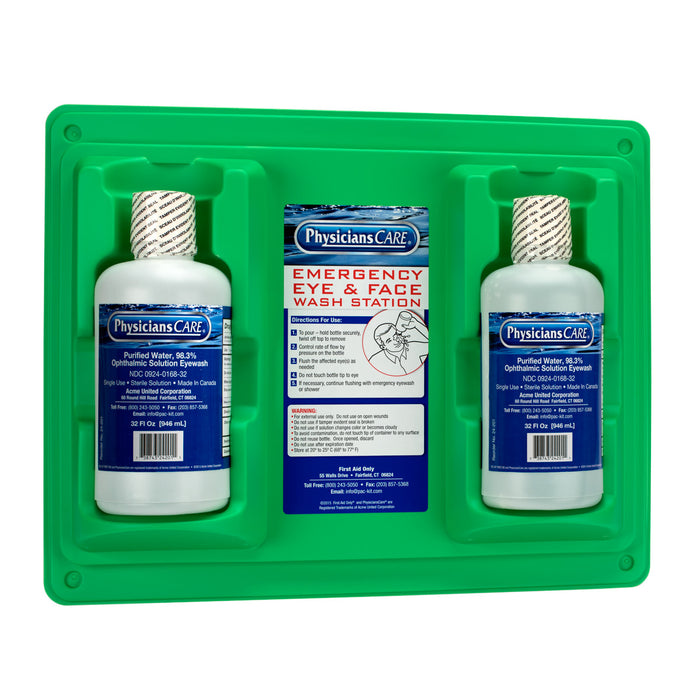 First Aid Only Emergency Eyewash Station (Double 32oz) 24-300-001 First Aid Only