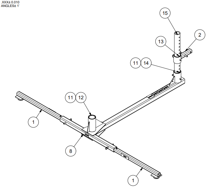 Tuff Built Pro-2 Heavy Duty Hitch Base SKU# 30336 — Black Box Safety