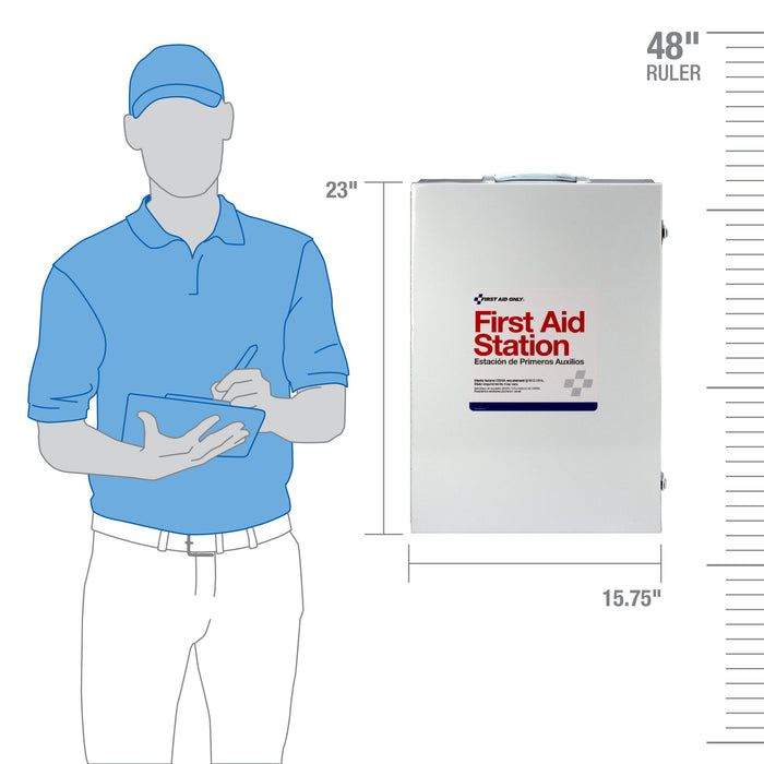 First Aid Only 4 Shelf First Aid Metal Cabinet 6175 First Aid Only