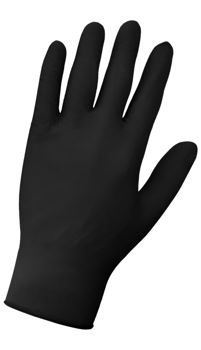 Economy Black Powder-Free Nitrile Disposable Gloves 705BPF Global Glove