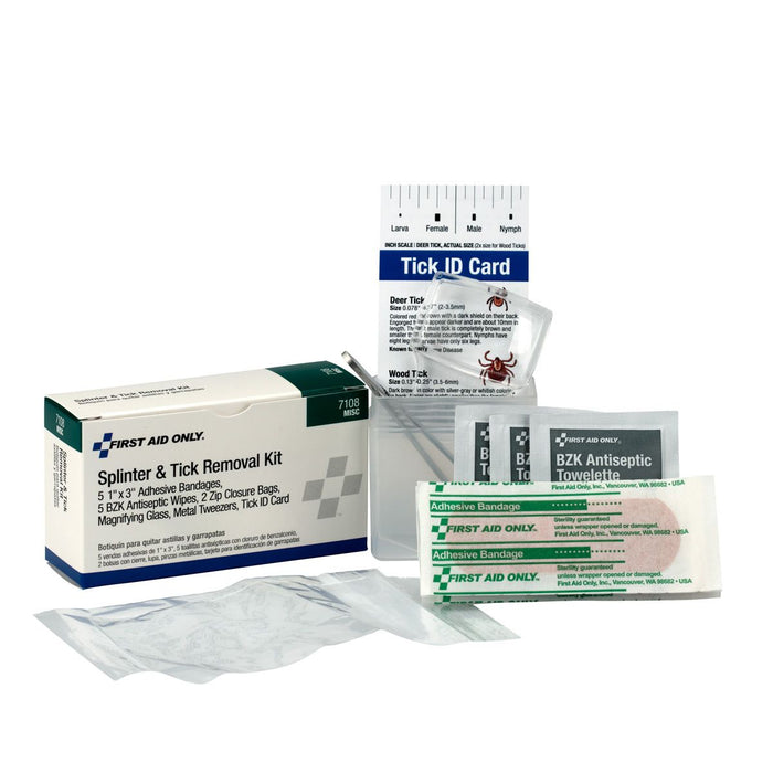 First Aid Only Splinter & Tick Removal Kit 7108 First Aid Only