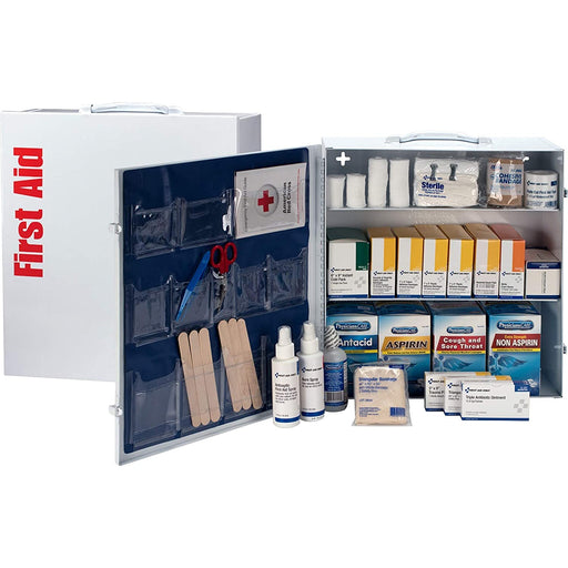 First Aid Only 3 Shelf Industrial First Aid Station with Pocket Liner