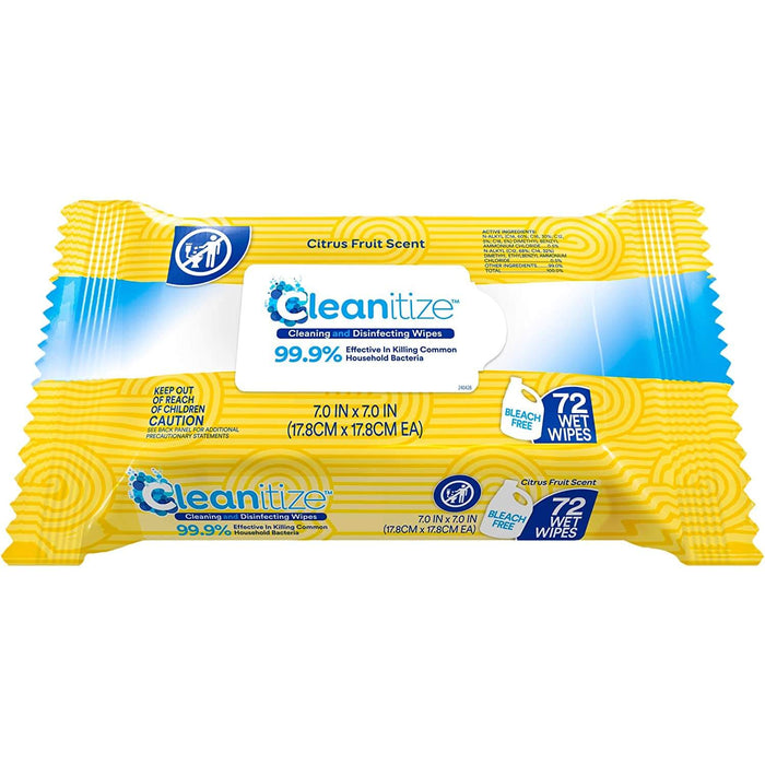 Cleanitize Non-Medical Flat Pack WD-P72Y-CLE (72 ct) Albaad