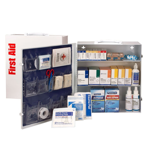 First Aid Only 3 Shelf First Aid ANSI A+ Metal Cabinet 90574C First Aid Only
