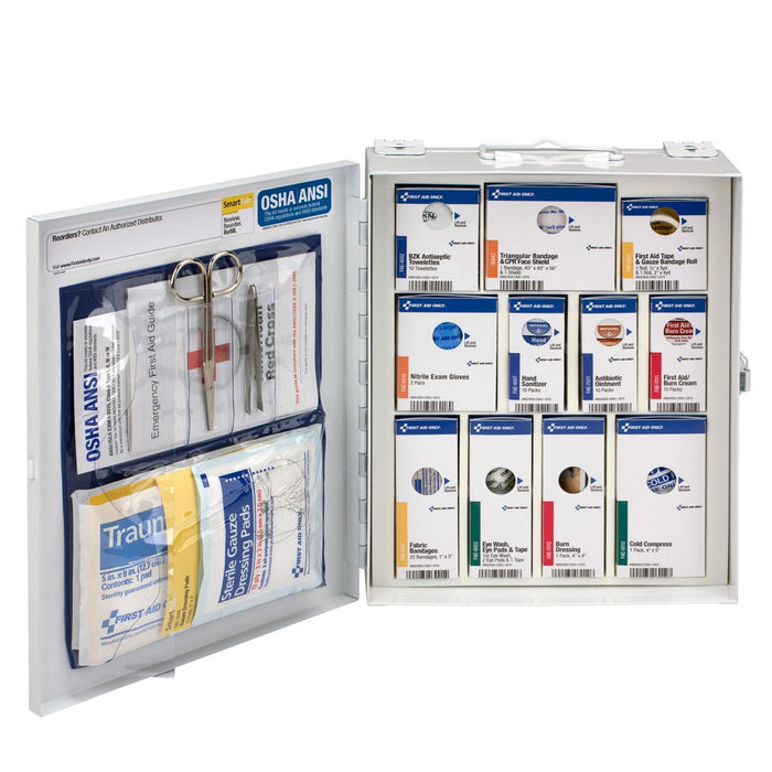 First Aid Only Medium Metal Smart Compliance Cabinet without Meds 90578 First Aid Only