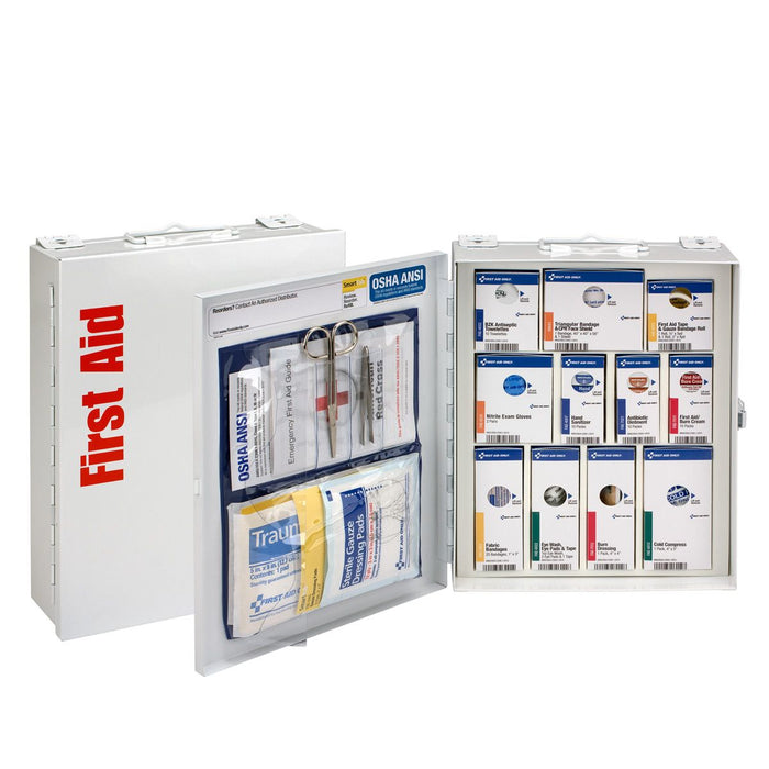 First Aid Only Medium Metal Smart Compliance Cabinet without Meds 90578 First Aid Only