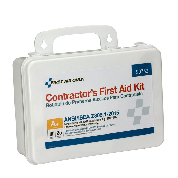 First Aid Only 25 Person Contractor ANSI A+ First Aid Kit 90753 First Aid Only