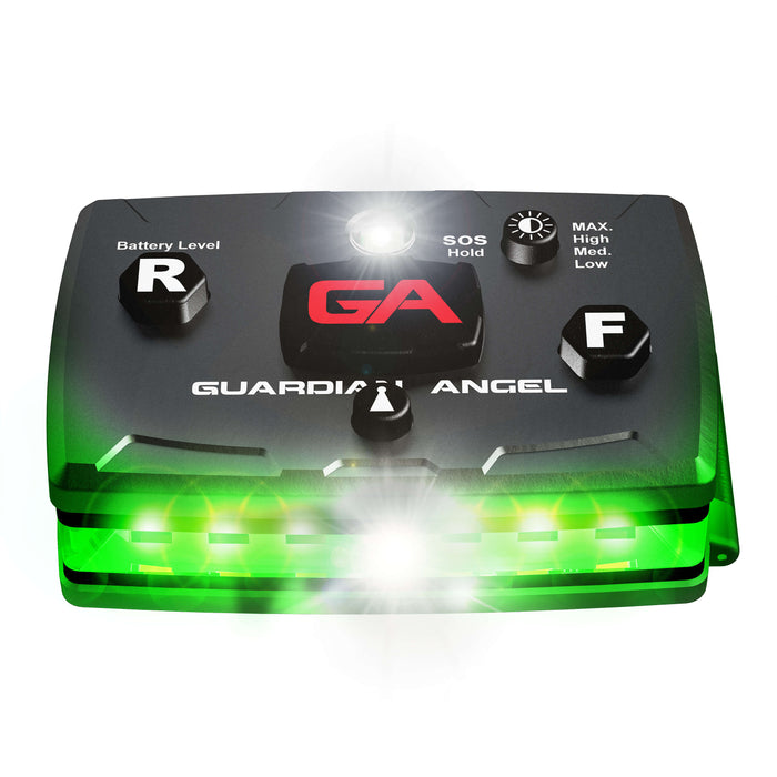 Guardian Angel Green / Green Wearable Safety Light ELT-G-G Guardian Angel