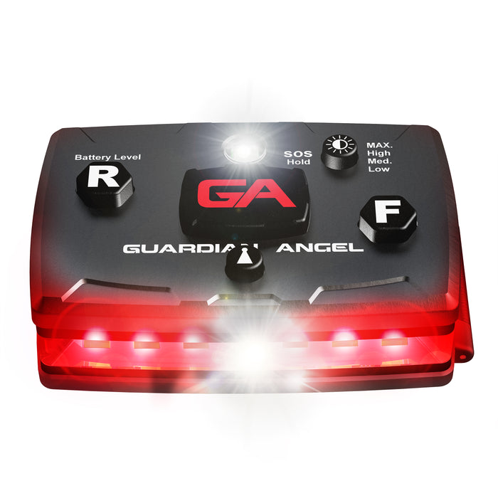 Guardian Angel Red/Red Wearable Safety Light ELT-R-R Guardian Angel