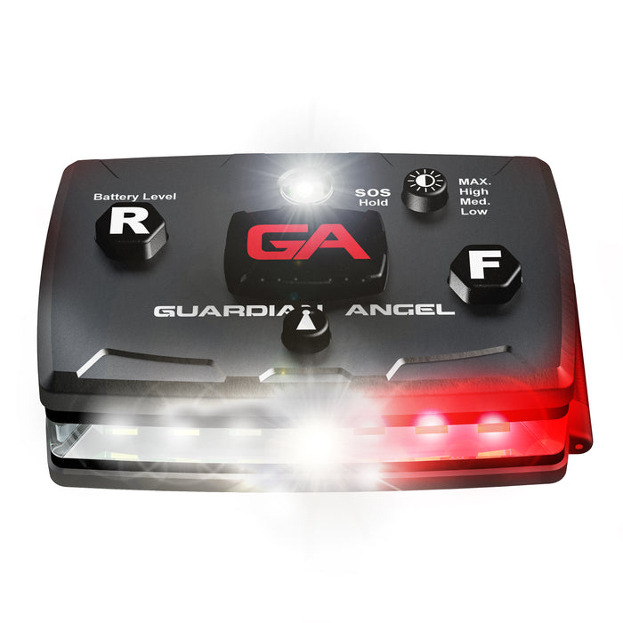 Guardian Angel White/Red White/Red Wearable Safety Light ELT-WR-WR Guardian Angel