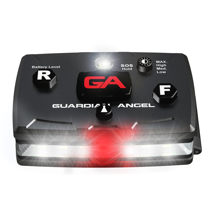 Guardian Angel White/Red Wearable Safety Light ELT-W-R Guardian Angel