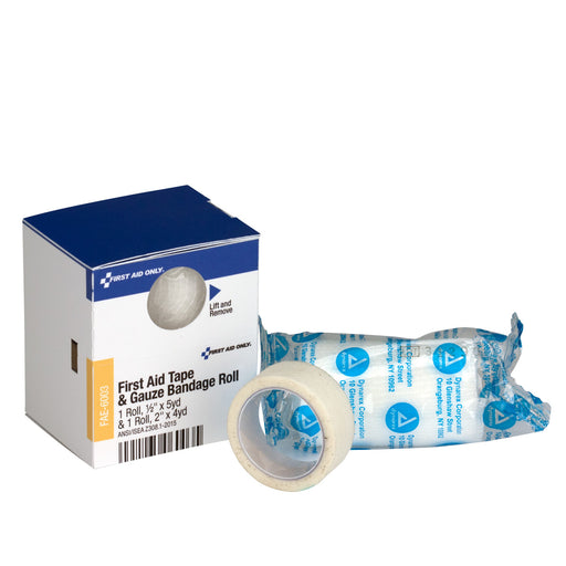 First Aid Only SC Refill 1/2"x5 yd. First Aid Tape and 2" Conforming Gauze  FAE-6003 First Aid Only