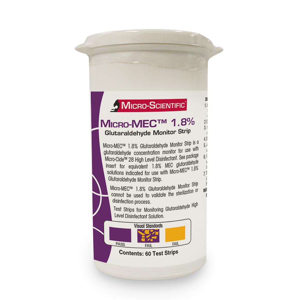 Micro-MEC 1.8% Glutaraldehyde Monitor Strips M60054