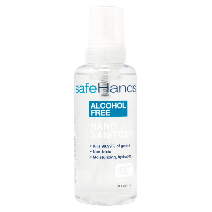 safeHands Hand Sanitizer Bottles (18 oz, 4 Pack) safeHands