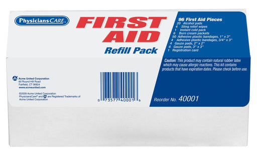 First Aid Only Basic First Aid Refill Kit (95 piece) 40001-001 First Aid Only