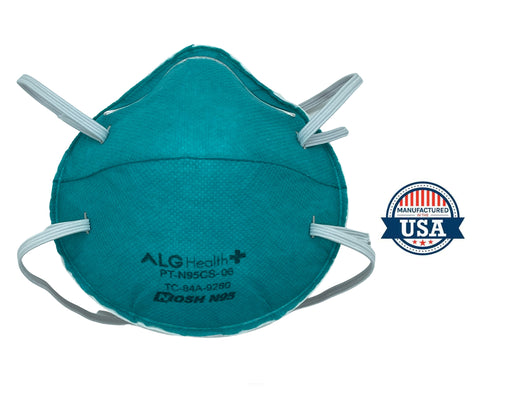 ALG Health Industrial Molded N95 Respirator with Metal Nose Piece (25 Masks) ALG Health