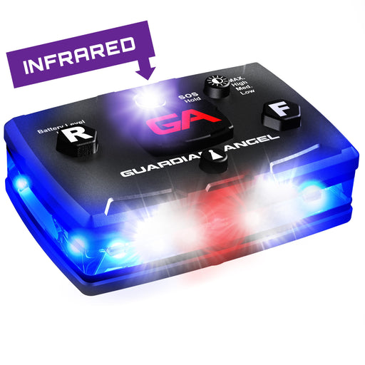 infrared hybrid blue beacon wearable safety light